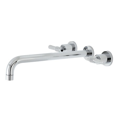 Kingston Brass KS8041ML Wall Mount Tub Faucet, Polished Chrome KS8041ML